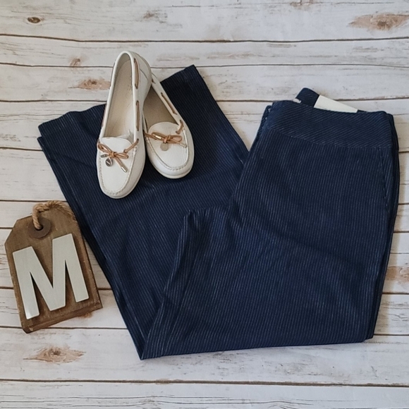 Cato Denim - Cato wide leg wide waist pin striped jeans NWT